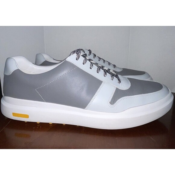 Cole Haan GrandPro AM Golf Sneaker Ironstone/Optic White Men’s Size 13 Shoes - Picture 1 of 10